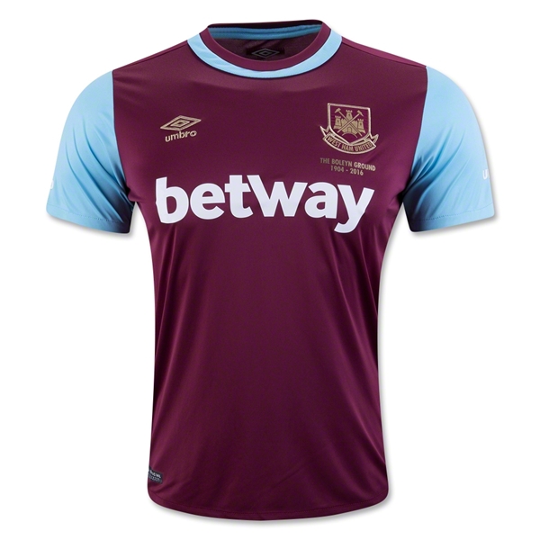 West Ham 2015-16 Home Soccer Jersey